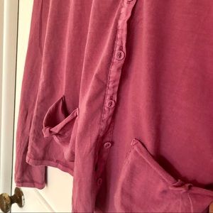 Pure+Good • Anthro scoopneck buttonfront cardi